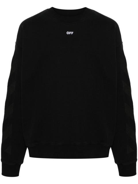 Off-White Off White Men Diagonal Striped Sweatshirt