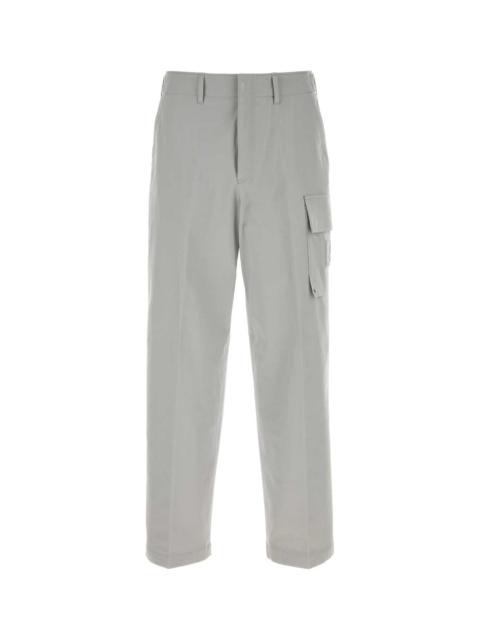 FENDI Fendi Men Light Grey Stretch Cotton Cargo Pant