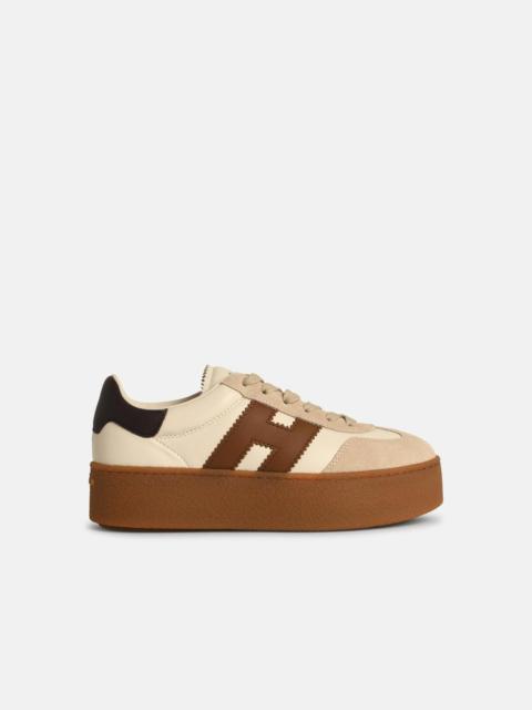 'H698' WHITE LEATHER SNEAKERS