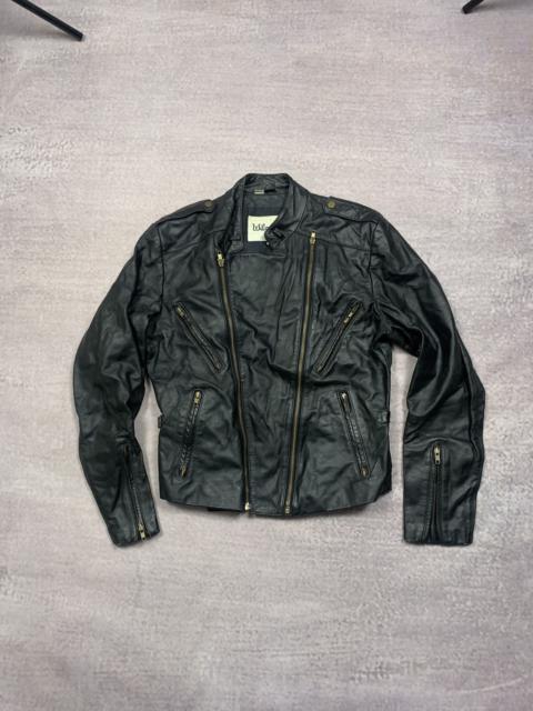 Other Designers Genuine Leather - Japanese faux leather biker jacket multizip ifsixwasnine lgb