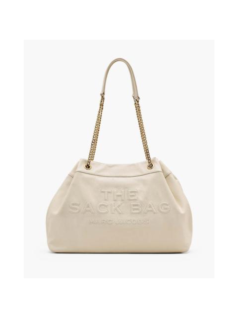 Marc Jacobs Marc Jacobs the Sack Bag White Shoulder Bag With Logo Embossed On The Front In Leather Woman