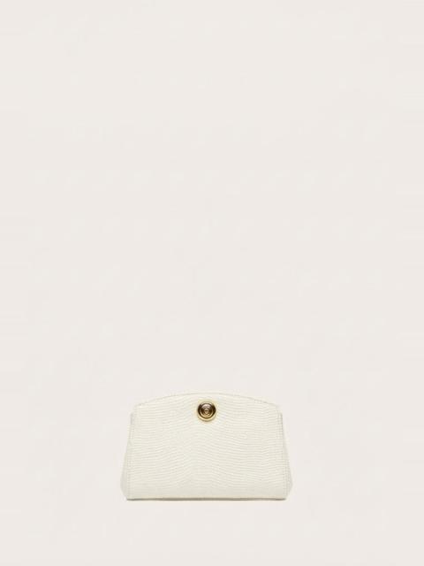 Liffner PUSHLOCK CLUTCH CREAM LIZARD