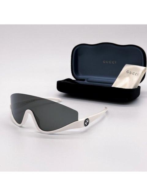 GUCCI NEW GUCCI GG1650S 007 SHIELD WHITE GRAY UNISEX SUNGLASSES GU