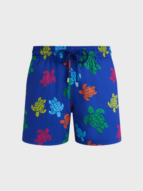 Vilebrequin MEN STRETCH SHORT SWIM SHORTS TORTUES MULTICOLORES