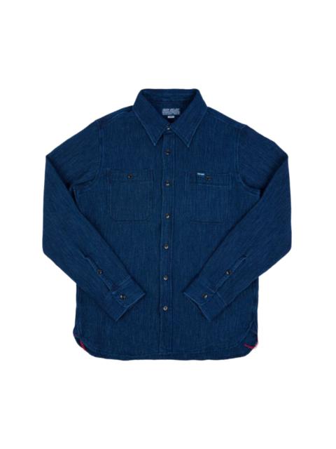 Iron Heart IHSH-96-IND Waffle Work Shirt Indigo