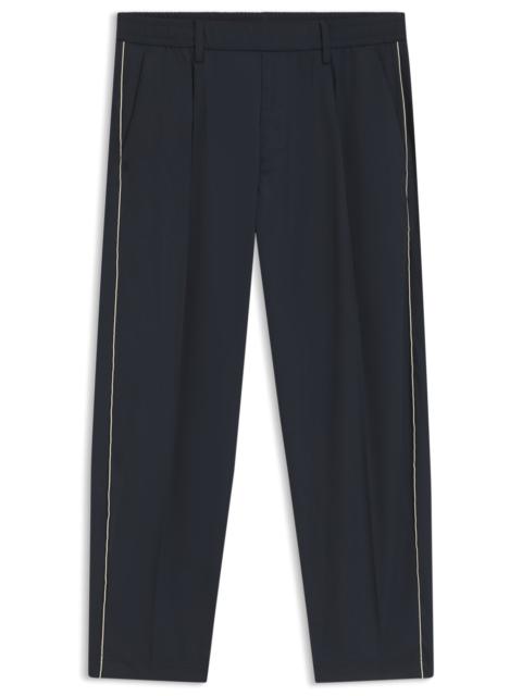 BOSS TAPERED-FIT TROUSERS WITH WATER-REPELLENT FINISH