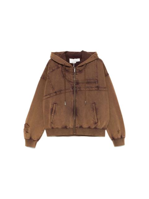 logo-embroidered hoodie