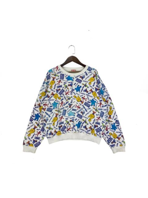 Other Designers Sony - Vintage 90s Sesame Street Characters Full Print Sweatshirts