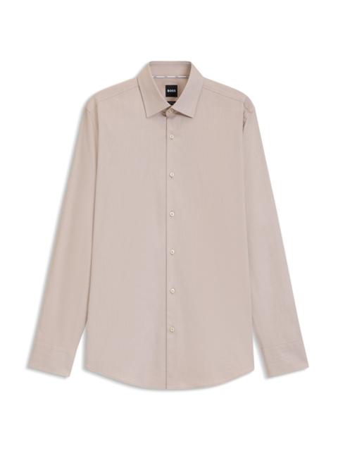 BOSS SLIM-FIT SHIRT IN EASY-IRON STRETCH-COTTON TWILL