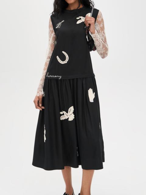 Sea Ellison Solid Tank Midi Dress