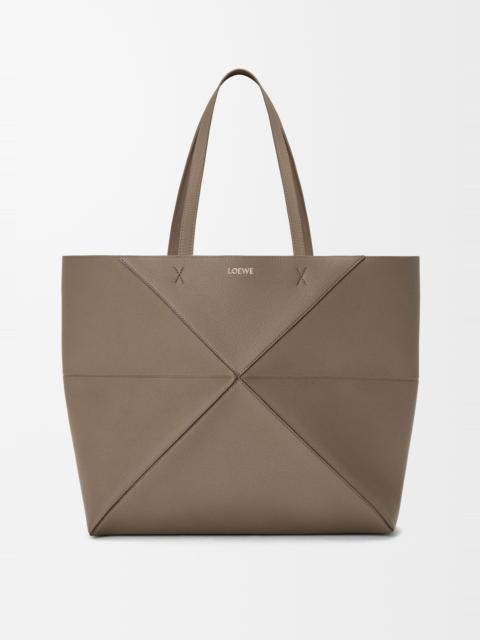 Loewe Large horizontal Puzzle Fold tote in soft grained calfskin
