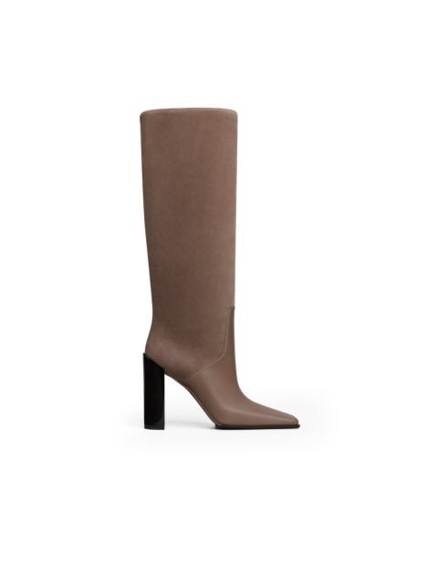 Alaïa SQUARE KNEE BOOTS IN LEATHER