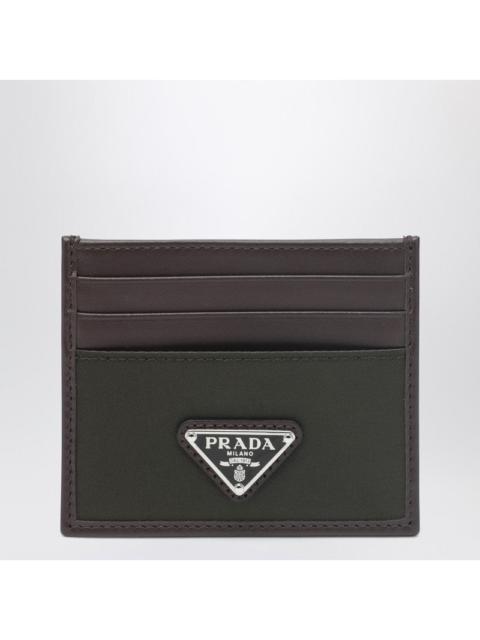 Prada Prada Prada Speedrock Card Holder In Re-Nylon Camouflage And Leather Men