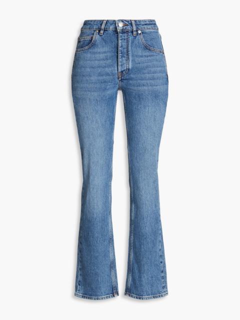 maje High-rise bootcut jeans