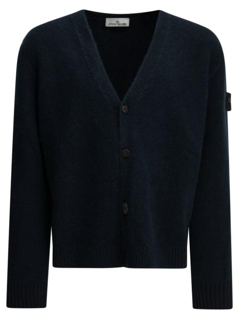 Stone Island Stone Island Alpaca-blend Cardigan Blue Men