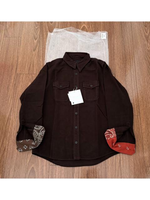 visvim VISVIM ICT BLACK ELK FLANNEL SHIRT — Bandana-Cuffed Flannel Shirt
