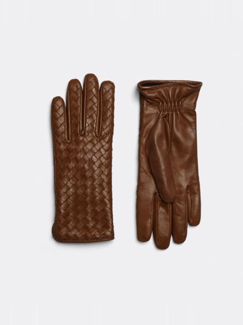 Bottega Veneta intrecciato leather gloves