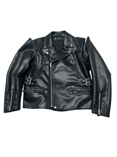 UNDERCOVER GU x Undercover Vegan Leather Biker Jacket