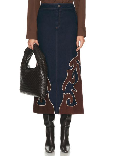 Johanna Ortiz Time On My Side Midi Skirt