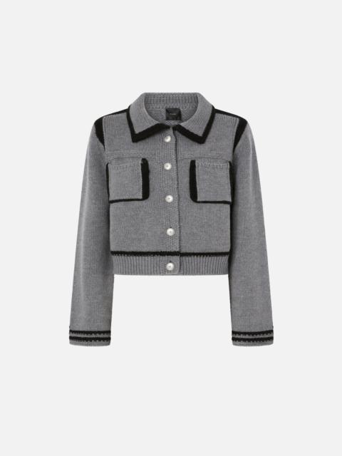 PINKO PREPPY-STYLE CARDIGAN