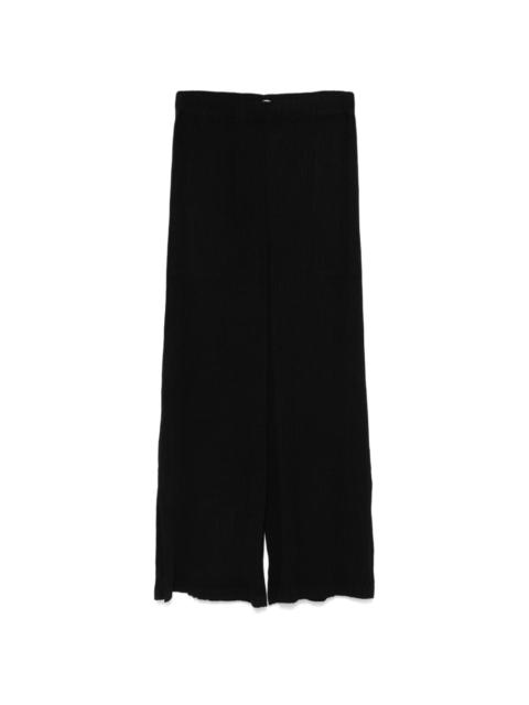 Hatching Pleats trousers