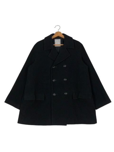 Yohji Yamamoto 🔥RICH BLACK DOUBLE BREAST WOOL JACKET WORK SHOP JAPAN