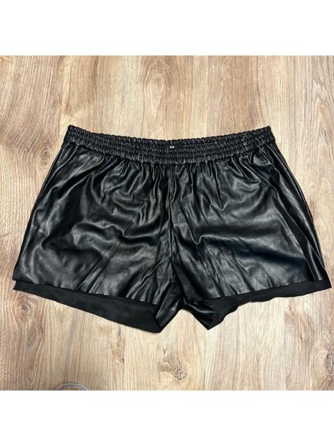 Other Designers H&M Faux Leather Elastic Waist Shorts