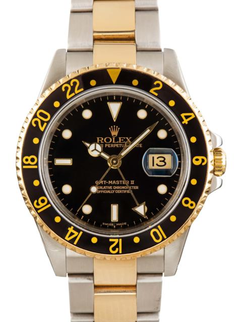 Men's Rolex GMT-Master II 16713 Black Dial