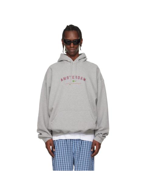 VETEMENTS Gray 'Amsterdam' Tourist Hoodie