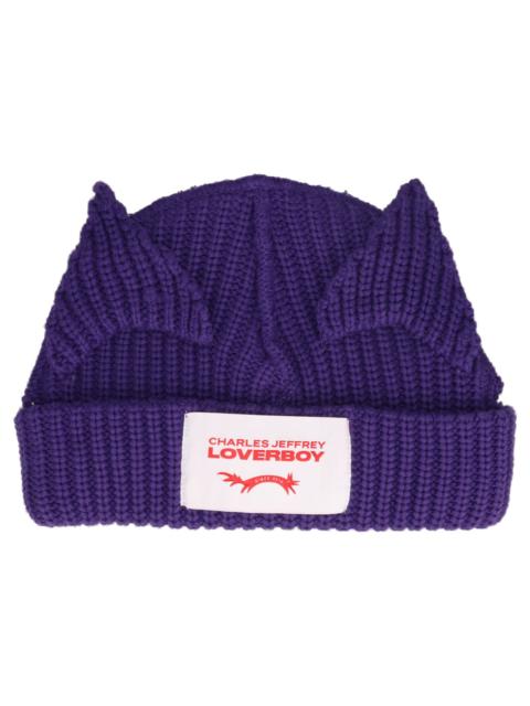 CHARLES JEFFREY LOVERBOY CHUNKY EARS BEANIE (PURPLE)