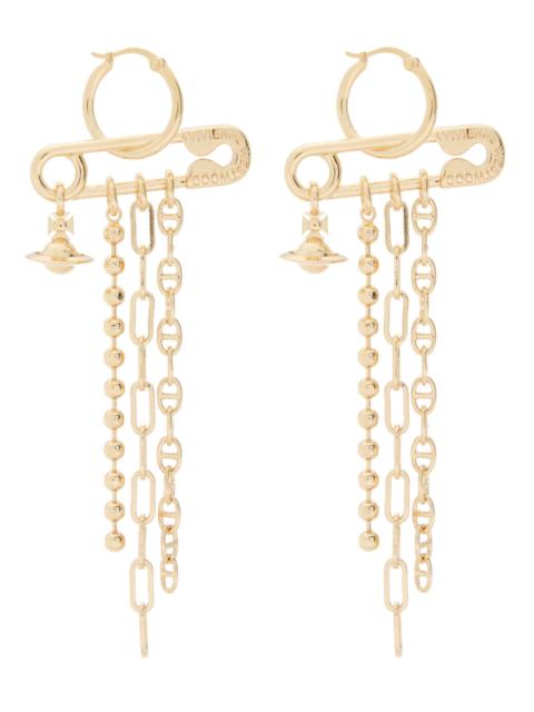 Vivienne Westwood Vivienne Westwood Ginetta Safety-pin Drop Earrings