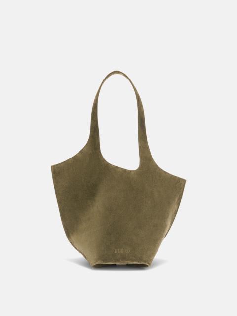 THE ATTICO ''LA SCOOP'' MILITARY GREEN SHOULDER BAG