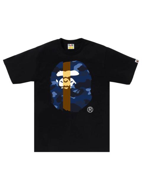 A BATHING APE® BAPE Color Camo Transform Big Ape Head Tee 'Black/Navy'
