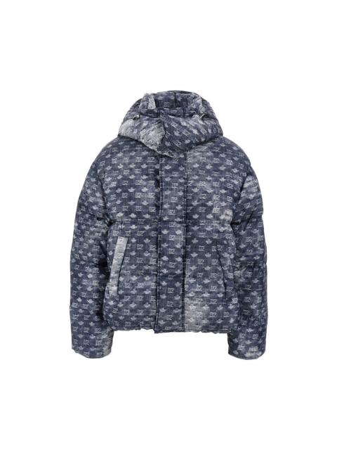 DSQUARED2 Dsquared2 Men Denim-Effect Printed Down Jacket