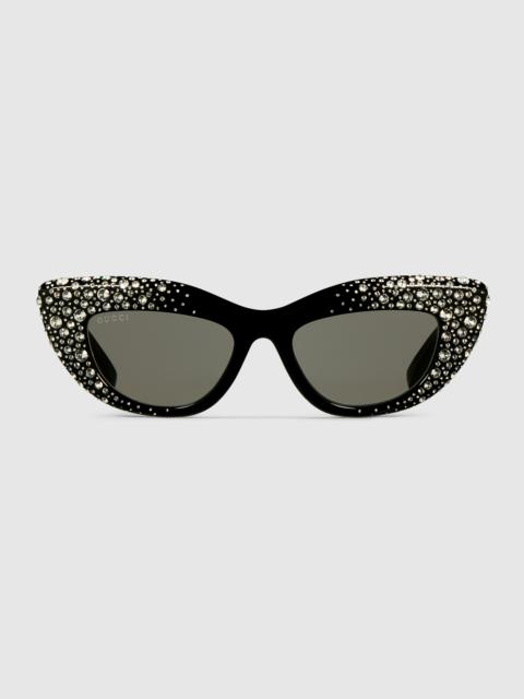 GUCCI Cat-eye frame sunglasses