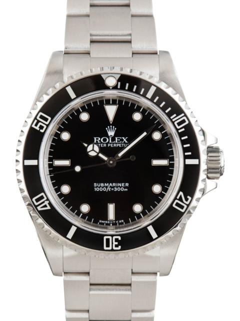 Mens Rolex Submariner 14060 No Date Dial
