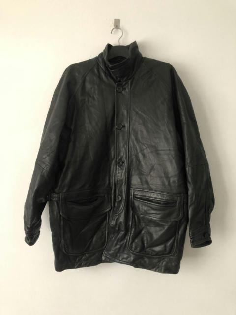 Other Designers Japanese Brand - FIRST DOWN Leather Jacket Coat