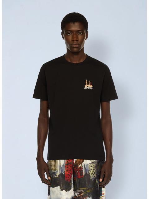 Off-White Off-White Men Building Arrow Slim Logo T-Shirt
