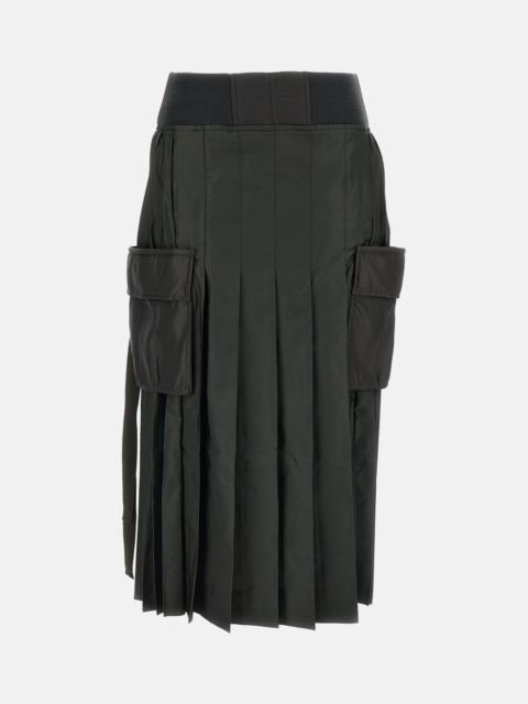sacai Sacai Women Nylon Twill Skirt