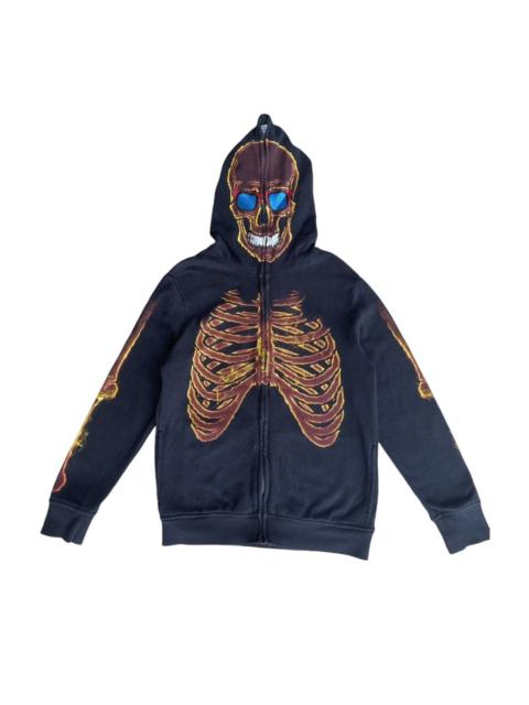 Other Designers Hawk Burning Skeleton Zip Hoodie “Zip Problem Refer Photo”
