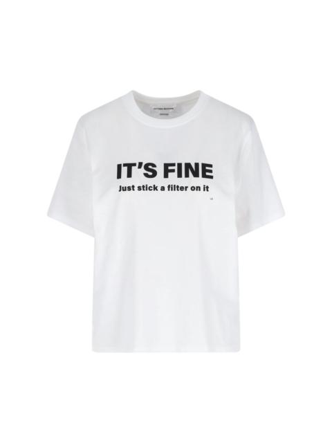 Victoria Beckham 'IT'S FINE' T-SHIRT