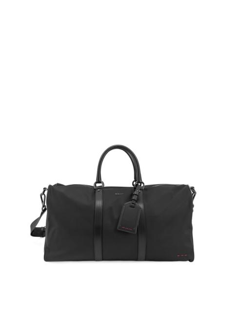 Other Designers Kiton Nylon Duffel Bag With Leather Inserts