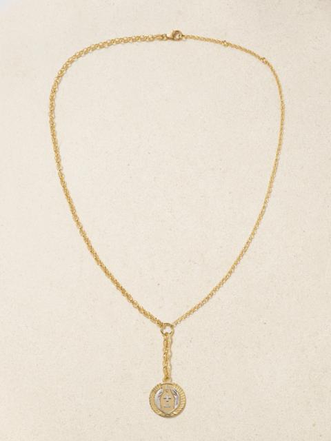FOUNDRAE Vivacity 18-karat Yellow And White Gold Diamond Necklace