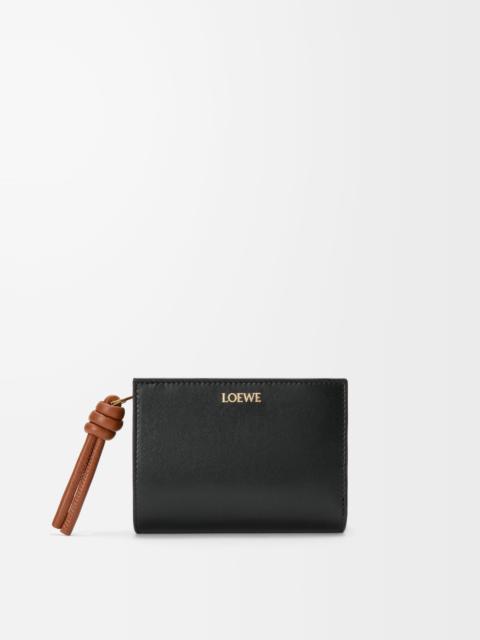 Loewe Knot compact wallet in shiny nappa calfskin
