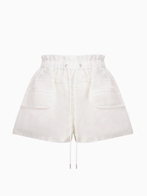 sacai DRAWSTRING PUFFED SHORT | OFF WHITE