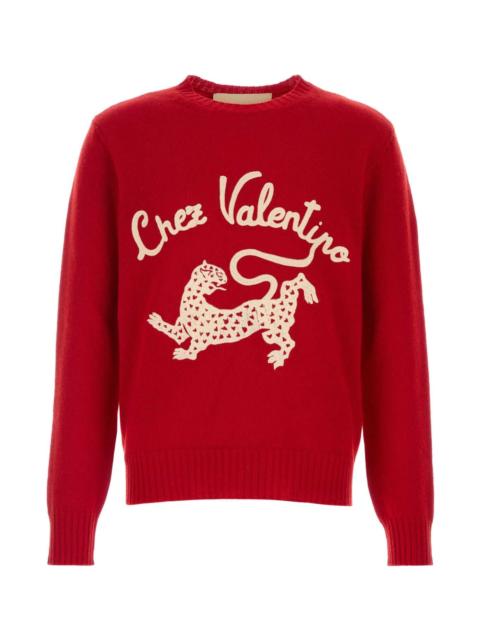 Valentino Red Wool Sweater