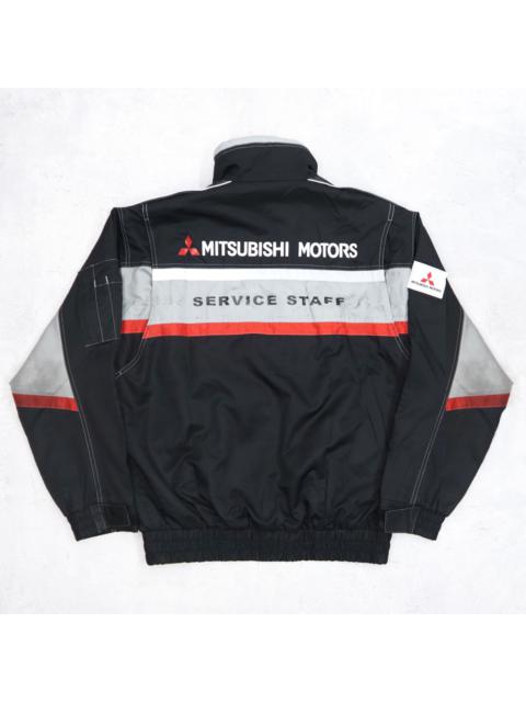 Other Designers Vintage 90s MITSUBISHI MOTORS Service Staff Big Logo Bomber Racing Team Jacket