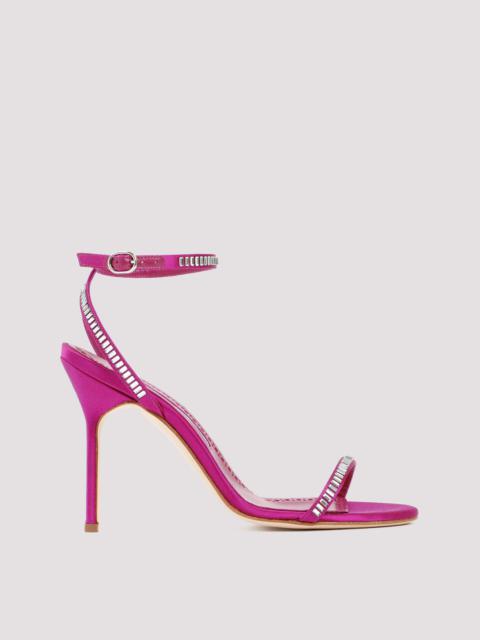 Manolo Blahnik Sandals Pink & Purple
