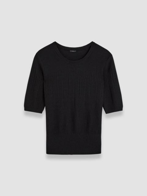 JOSEPH Gradient Stitch Round Neck Top