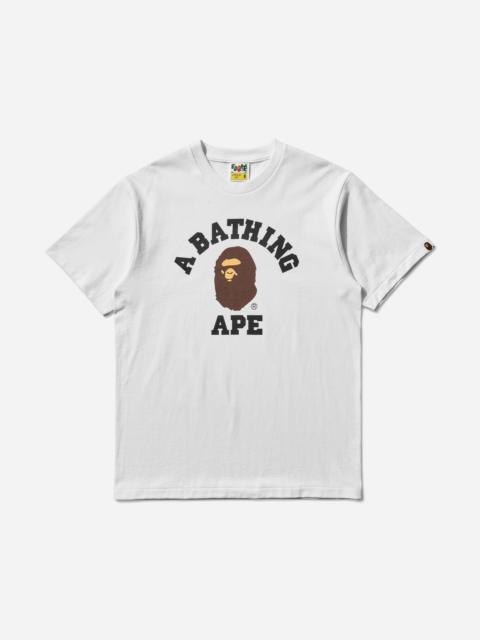 A BATHING APE® Men's College T-Shirt White